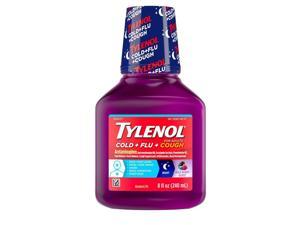 Tylenol Cold Max for Adults, Wild Berry Burst - 8 oz