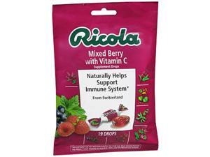 Ricola Supplement Drops With Vitamin C Mixed Berry - 19 ct Ricola Supplement Drops With Vitamin C Mixed Berry - 19 ct