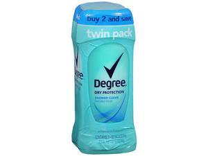 Degree Dry Protection Anti-Perspirant Deodorant Invisible Solid Shower Clean Twin Pack - 5.2 oz Degree Dry Protection Anti-Perspirant Deodorant Invisible Solid Shower Clean Twin Pack - 5.2 oz