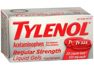 Tylenol Acetaminophen Regular Strength Liquid Gels - 20 ct Tylenol Acetaminophen Regular Strength Liquid Gels - 20 ct