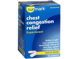 Sunmark Chest Congestion Relief Caplets - 50 ct