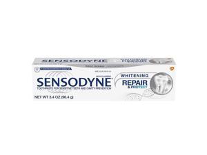 Sensodyne Repair and Protect Whitening Toothpaste for Sensitive Teeth, 3.4 Ounce Tube