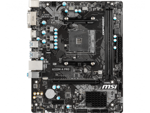 MSI A320M-A PRO AMD Socket A320 AM4 MicroATX Desktop Motherboard MSI A320M-A PRO AMD Socket A320 AM4 MicroATX Desktop Motherboard