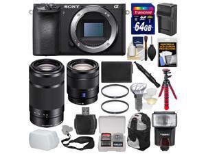 Sony Alpha A6500 4K Wi-Fi Digital Camera Body with 16-70mm f/4 & 55-210mm Lenses + 64GB Card + Backpack + Flash + Battery & Charger + Kit Sony Alpha A6500 4K Wi-Fi Digital Camera Body with 16-70mm f/4 & 55-210mm Lenses + 64GB Card + Backpack + Flash + Battery & Charger + Kit