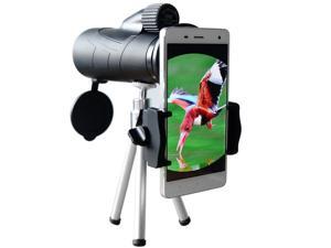 Ueasy Waterproof 12x50 High Powered Monocular Waterproof with Mobile Phone Universal Connector - Fogproof and Dustproof Monocular - Hands Free Design Comes with Stainless Steel Tripod for Steady Viewi Ueasy Waterproof 12x50 High Powered Monocular Waterproof with Mobile Phone Universal Connector - Fogproof and Dustproof Monocular - Hands Free Design Comes with Stainless Steel Tripod for Steady Viewi