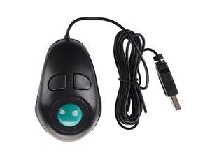 SODIAL R Thumb-Controlled Handheld Wired Trackball Mice Mouse 