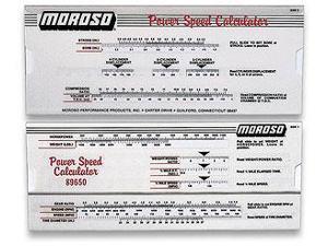 Moroso Performance Power Speed Calculator Moroso Performance Power Speed Calculator