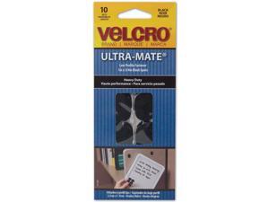 VELCRO(R)brand ULTRA-MATE(R) Glue-On Coins 1"X3/4" 10/Pkg-Black VELCRO(R)brand ULTRA-MATE(R) Glue-On Coins 1"X3/4" 10/Pkg-Black