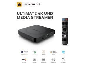 2023 TVPlus ACEROID SWORDPLUS SWORD Android 11 2GB16GB IPTV SET TOP Smart TV Box 245G Duo Band Wifi 600M Schedule Record Function with LIXSUNTEK Ethernet Cable