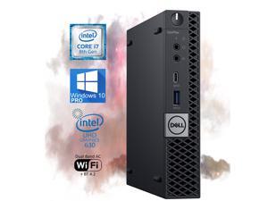 Dell OptiPlex 7070 Micro Desktop Computer - Core i7-8700 - 3.2GHz to 4.6GHz 16 GB RAM, 256 GB M.2 NVME SSD, AC Wi-Fi, Bluetooth 5.0, DisplayPort, VGA, HDMI - Windows 10 Pro Dell OptiPlex 7070 Micro Desktop Computer - Core i7-8700 - 3.2GHz to 4.6GHz 16 GB RAM, 256 GB M.2 NVME SSD, AC Wi-Fi, Bluetooth 5.0, DisplayPort, VGA, HDMI - Windows 10 Pro