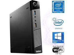 Lenovo ThinkCentre M73P Tiny Desktop, Intel Dual Core 2.6GHz, 4GB RAM, 500GB HDD, 4K 2-Monitor Support, DisplayPort, HDMI, VGA, AC Wi-Fi, BT, Windows 10 Pro Lenovo ThinkCentre M73P Tiny Desktop, Intel Dual Core 2.6GHz, 4GB RAM, 500GB HDD, 4K 2-Monitor Support, DisplayPort, HDMI, VGA, AC Wi-Fi, BT, Windows 10 Pro