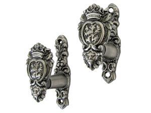 Treasure Gurus Medieval Lion Head Wall Mount Weapon Hooks Set Treasure Gurus Medieval Lion Head Wall Mount Weapon Hooks Set