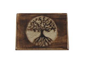 Treasure Gurus Wood Chakra Tree of Life Memory Keepsake Box Decorative Jewelry Card Reiki Storage Chest Treasure Gurus Wood Chakra Tree of Life Memory Keepsake Box Decorative Jewelry Card Reiki Storage Chest