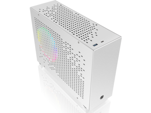 RAIJINTEK OPHION 7L WHITE, super small 7 liter volume, for Mini-ITX M/B, amazing compatibility of max. 3pcs 9225 fans, 2 on top, 1 at bottom., tool-free for easy installation, SFX PSU compatibility