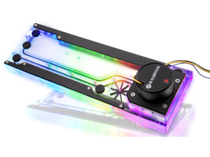 RAIJINTEK ACHERON 360 D5 RBW, a water cooling Distribution-plate PUMP & 5V ARGB LED, High quality PMMA (Crystal clear), Easy mounting and connection in building loop, CPU, GPU, radiator & more DIY RAIJINTEK ACHERON 360 D5 RBW, a water cooling Distribution-plate PUMP & 5V ARGB LED, High quality PMMA (Crystal clear), Easy mounting and connection in building loop, CPU, GPU, radiator & more DIY