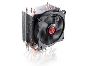 RAIJINTEK AIDOS II, a high performing, stable and superb quality air cooler, TDP 140W, with 4* 6mm heat-pipes, a 10025 PWM fan, Friendly installation, Compatible with INTEL and AMD CPU at market.
