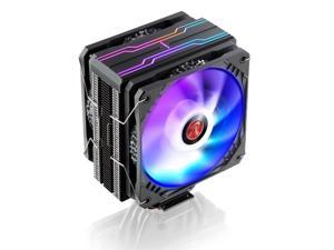RAIJINTEK ELEOS 12 DUO RBW, an air cooler with Dual 12025 PWM ARGB fans, 4* performing 6mm heat-pipes, Compatible with INTEL Socket LGA 1700 and AMD AM4 CPU, 5V ARGB top cover, User friendly.