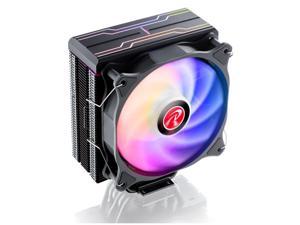 RAIJINTEK ELEOS 12 EVO RBW, an air cooler with 6* performing 6mm heat-pipes, a 12025 silently ARGB PWM fan, Compatible with INTEL LGA 1700, 5V ARGB top cover, multi-Socket mounting kits, User friendly