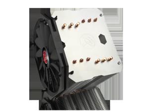 RAIJINTEK EREBOSS BLACK, 6pcs 6mm Heat-Pipe, Slim 14013 PWM fan, Copper Nickel Base,  Install Dual Fans, Giant Dissipating Fin, Multiple Mounting Kits for Intel & AMD