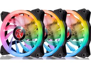 IRIS 12 RBW ADD-3, Addressable RGB - 3pack, 12025 PWM fan, with 8port control hub, Remote controller & Connecting M/B cable, compatible with ASUS/MSI 5V ADD header