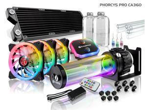 PHORCYS PRO CA360, a Water Cooling Kit, including copper water block, 28mm thick copper 360 radiator, D5 level pump, is a top premium quality water cooling total solution for gaming PC & Enthusiasm PHORCYS PRO CA360, a Water Cooling Kit, including copper water block, 28mm thick copper 360 radiator, D5 level pump, is a top premium quality water cooling total solution for gaming PC & Enthusiasm