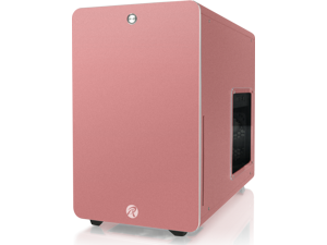 RAIJINTEK STYX PINK, a Alu Micro-ATX Case - Compatible With Regular ATX Power Supply, Max. 280mm VGA Card, 180mm CPU Cooler, Max. 240mm Radiator Cooling On Top, with a Drive Bay For Slim DVD On Side.