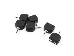 6 Pieces 3.5mm Mono Audio Plug to 2 Port 3.5mm Jack Splitters Adapters 6 Pieces 3.5mm Mono Audio Plug to 2 Port 3.5mm Jack Splitters Adapters