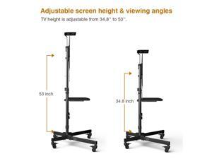 MOBILE TV CART W/ DVD SHELF & TV STAND MOBILE TV CART W/ DVD SHELF & TV STAND