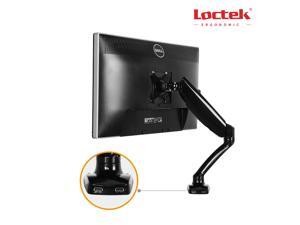 LOCTEK LCD Monitor Desk Mount Heavy Duty Fully Adjustable  with USB Port & Gas Spring Technology Fits Screen up to 27" D5U