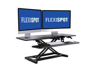FLEXISPOT Stand Up Desk Converter - 42" Wide Platform Standing Desk Computer Riser with Deep Keyboard Tray for Laptop FLEXISPOT Stand Up Desk Converter - 42" Wide Platform Standing Desk Computer Riser with Deep Keyboard Tray for Laptop
