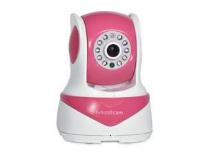 Mustcam H818P Indoor Pan/Tilt WiFi Wireless IP Camera, WiFi Baby Monitor, Nanny Camera, H.264 (720P), P2P, WPS, IR-Cut, Alarm, Micro-SD slot, Two-way Audio, Motion Detection, OnVif (Pink) Mustcam H818P Indoor Pan/Tilt WiFi Wireless IP Camera, WiFi Baby Monitor, Nanny Camera, H.264 (720P), P2P, WPS, IR-Cut, Alarm, Micro-SD slot, Two-way Audio, Motion Detection, OnVif (Pink)