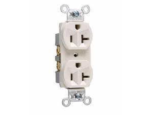 5-20R P /& S 5362-RED Hard Use Spec Grade Deplex Receptacle 20A 125V Red
