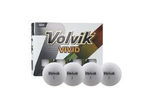 Volvik 9734 Volvik Vivid 3 Pc Golf Balls - Matte White Volvik 9734 Volvik Vivid 3 Pc Golf Balls - Matte White