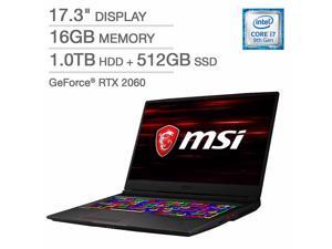 Used  Like New MSI GE75 Gaming Laptop Core i79750H 173 Full HD 144Hz Display 16GB RAM NVidia RTX 2060 512GB SSD  1TB HDD