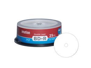 Imation Blu-ray BD-R DL Dual Layer 6X 50GB White Inkjet Hub Printable Recordable Blank Media Disc with Spindle Packing (25 Pack) Imation Blu-ray BD-R DL Dual Layer 6X 50GB White Inkjet Hub Printable Recordable Blank Media Disc with Spindle Packing (25 Pack)