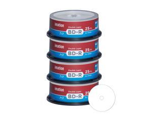 Imation Blu-ray BD-R DL Dual Layer 6X 50GB White Inkjet Hub Printable Recordable Blank Media Disc with Spindle Packing (100 Pack) Imation Blu-ray BD-R DL Dual Layer 6X 50GB White Inkjet Hub Printable Recordable Blank Media Disc with Spindle Packing (100 Pack)