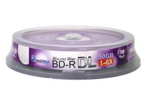 Smartbuy 6X BD-R DL 50GB Dual Layer Logo Top Video Audio Photo Data Recordable Disc