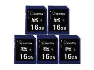 Smartbuy SDHC Class 4 Flash Memory Card SD HC Secure Digital C4 Fast Speed for Camera (16GB - 5 Packs) Smartbuy SDHC Class 4 Flash Memory Card SD HC Secure Digital C4 Fast Speed for Camera (16GB - 5 Packs)
