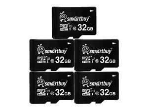 Smartbuy Micro SDHC Class 10 TF Flash Memory Card SD HC C10 Ultra U1 UHS-I HD Fast Speed for Camera Mobile Phone Tab GPS MP3 TV (32GB - 5 Packs) Smartbuy Micro SDHC Class 10 TF Flash Memory Card SD HC C10 Ultra U1 UHS-I HD Fast Speed for Camera Mobile Phone Tab GPS MP3 TV (32GB - 5 Packs)