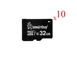 Smartbuy Micro SDHC Class 10 TF Flash Memory Card SD HC C10 Ultra U1 UHS-I HD Fast Speed for Camera Mobile Phone Tab GPS MP3 TV (32GB - 10 Packs) Smartbuy Micro SDHC Class 10 TF Flash Memory Card SD HC C10 Ultra U1 UHS-I HD Fast Speed for Camera Mobile Phone Tab GPS MP3 TV (32GB - 10 Packs)