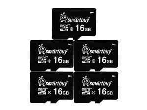 16GB 1-Pack Smart Buy Micro SDHC Class 4 TF Flash Memory Card SD HC C4 for Camera Mobile Phone Tab GPS MP3 TV Adapter Mini Case