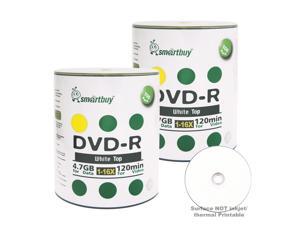 Smartbuy DVD-R 16X 4.7GB 120Min White Top Music Video Data Recordable Disc (200 Packs) Smartbuy DVD-R 16X 4.7GB 120Min White Top Music Video Data Recordable Disc (200 Packs)
