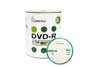 100 Pack Smartbuy 16X DVD-R 4.7GB 120Min Logo Top Blank Media Recordable Disc 100 Pack Smartbuy 16X DVD-R 4.7GB 120Min Logo Top Blank Media Recordable Disc