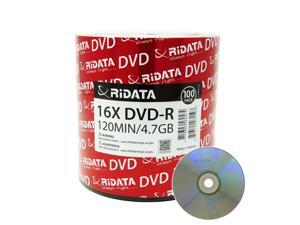 Ridata DVD-R 16X 4.7GB 120 Min Silver Logo Top Blank Data Video Media Recordable Disc (100 Pack) Ridata DVD-R 16X 4.7GB 120 Min Silver Logo Top Blank Data Video Media Recordable Disc (100 Pack)
