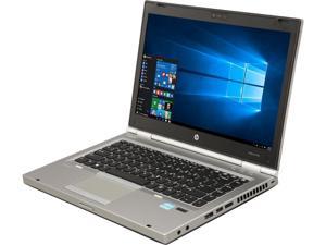 HP Elitebook 8470p 14" LED Laptop Intel 3rd Gen Core i5 2.60 GHz Mobile CPU 8 GB DDR3 RAM 512 GB SSD DVD-R FireWire DisplayPort WiFi Bluetooth Webcam Windows 10 Pro
