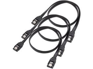 4-Pack 18 Inches 90 Degree Right-Angle 6.0 Gbps SATA III Cable 