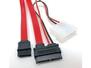 Micro Connectors, Inc. 20-inches Slimline SATA Cable (F03-162) Micro Connectors, Inc. 20-inches Slimline SATA Cable (F03-162)