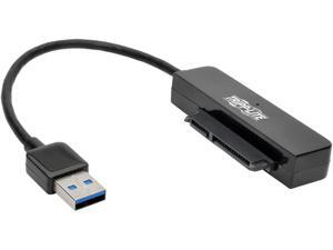 Tripp Lite 6in USB 3.0 SuperSpeed to SATA III Adapter Cable w/ UASP, 2.5in SATA Hard Drives, Black (U338-06N-SATA-B) Tripp Lite 6in USB 3.0 SuperSpeed to SATA III Adapter Cable w/ UASP, 2.5in SATA Hard Drives, Black (U338-06N-SATA-B)