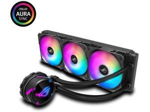 ASUS ROG Strix LC 360 RGB All-in-one AIO Liquid CPU Cooler 360mm Radiator, Intel 115x/2066 and AMD AM4/TR4 Support, Triple 120mm 4-pin PWM Fans (Addressable RGB Fans) ASUS ROG Strix LC 360 RGB All-in-one AIO Liquid CPU Cooler 360mm Radiator, Intel 115x/2066 and AMD AM4/TR4 Support, Triple 120mm 4-pin PWM Fans (Addressable RGB Fans)