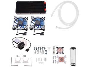DIY 240mm Cooler CPU/GPU Block Pump Reservoir with LED DIY 240mm Water Cooling Kit Fan Heat Sink Computer Water Cooling Connectors Kit, All-in-one Liquid CPU Cooler Kit DIY 240mm Cooler CPU/GPU Block Pump Reservoir with LED DIY 240mm Water Cooling Kit Fan Heat Sink Computer Water Cooling Connectors Kit, All-in-one Liquid CPU Cooler Kit